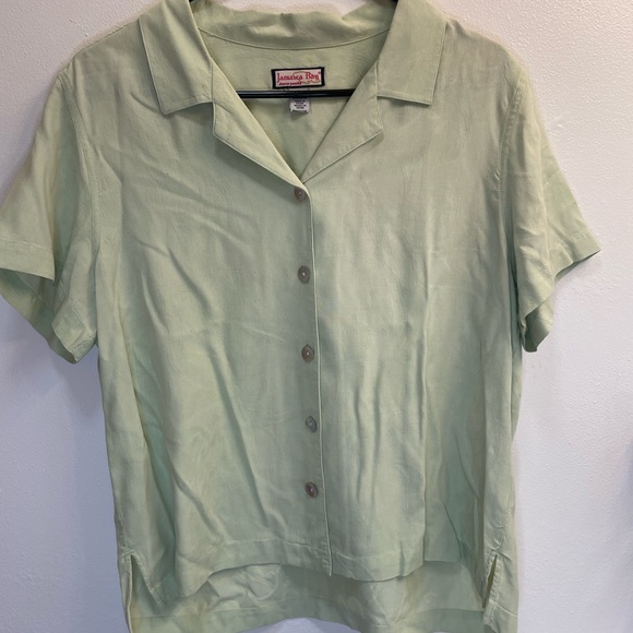 Jamaica bay green button down size large - Picture 1 of 6